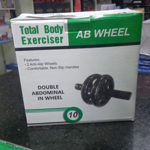 AB Wheel Abs Roller Workout Arm And Waist Fitness Exerciser Wheel -FREE SKIPPING ROPE