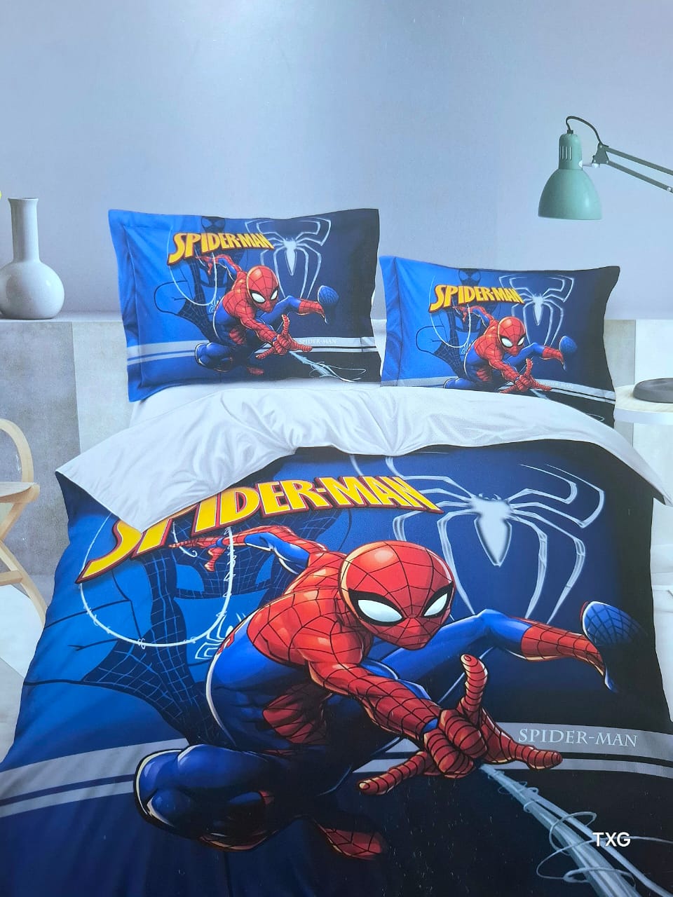 Kids Duvet Set Cartoon Themed Duvet Set 1 Duvet 1Bedsheet 2Pillowcases 4*6ft