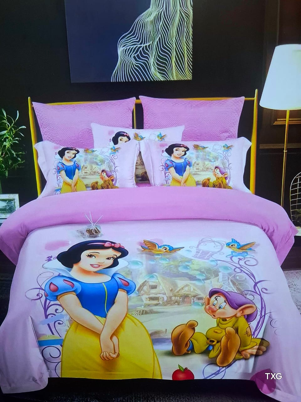 Kids Duvet Set Cartoon Themed Duvet Set 1 Duvet 1Bedsheet 2Pillowcases 4*6ft