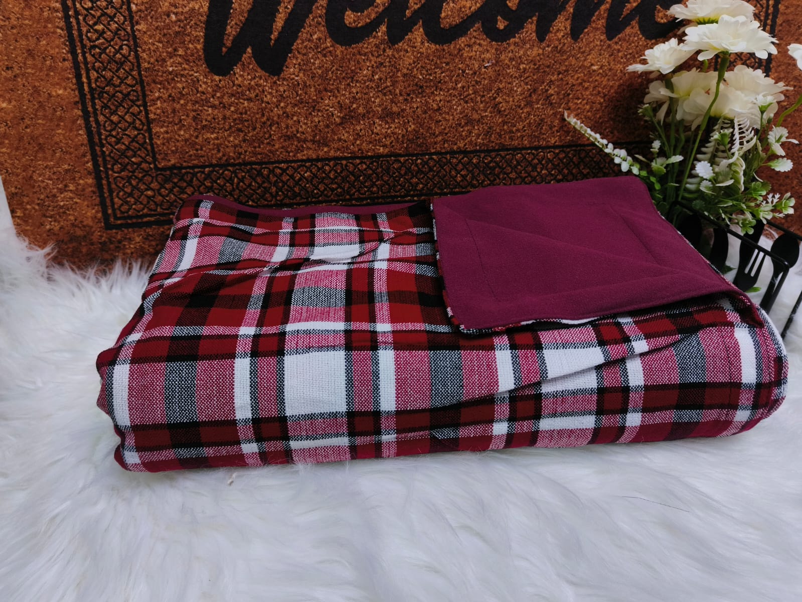 Masai Shuka with Light Warm Fleece Lining Masai Shuka Blanket 150*200cm