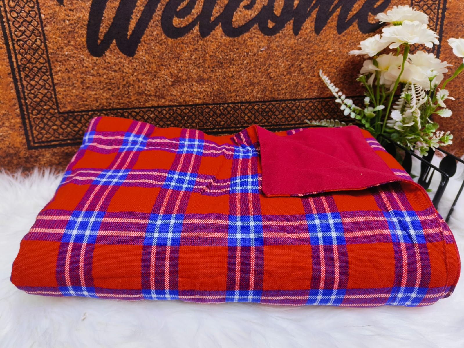 Masai Shuka with Light Warm Fleece Lining Masai Shuka Blanket 150*200cm