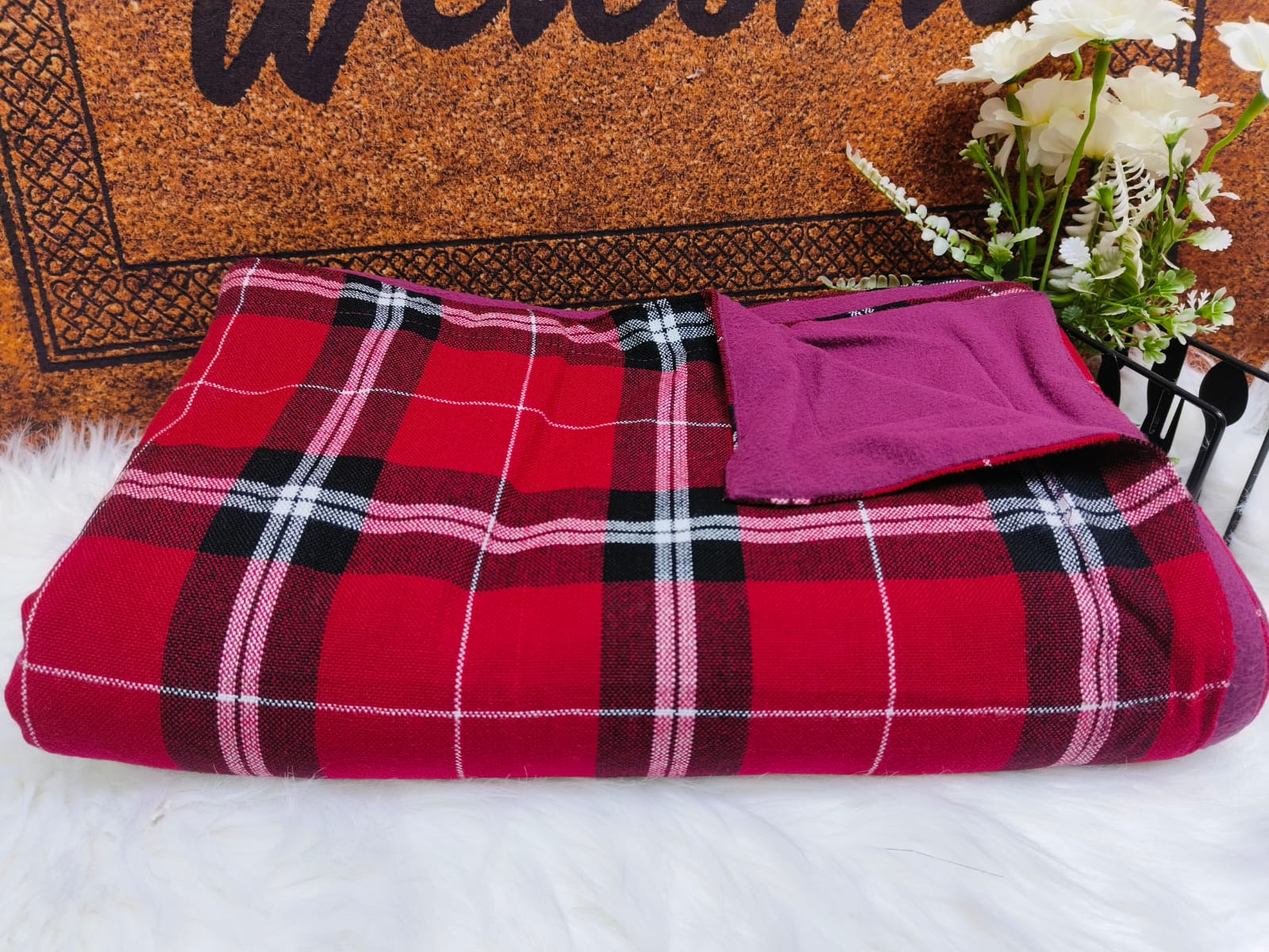 Masai Shuka with Light Warm Fleece Lining Masai Shuka Blanket 150*200cm