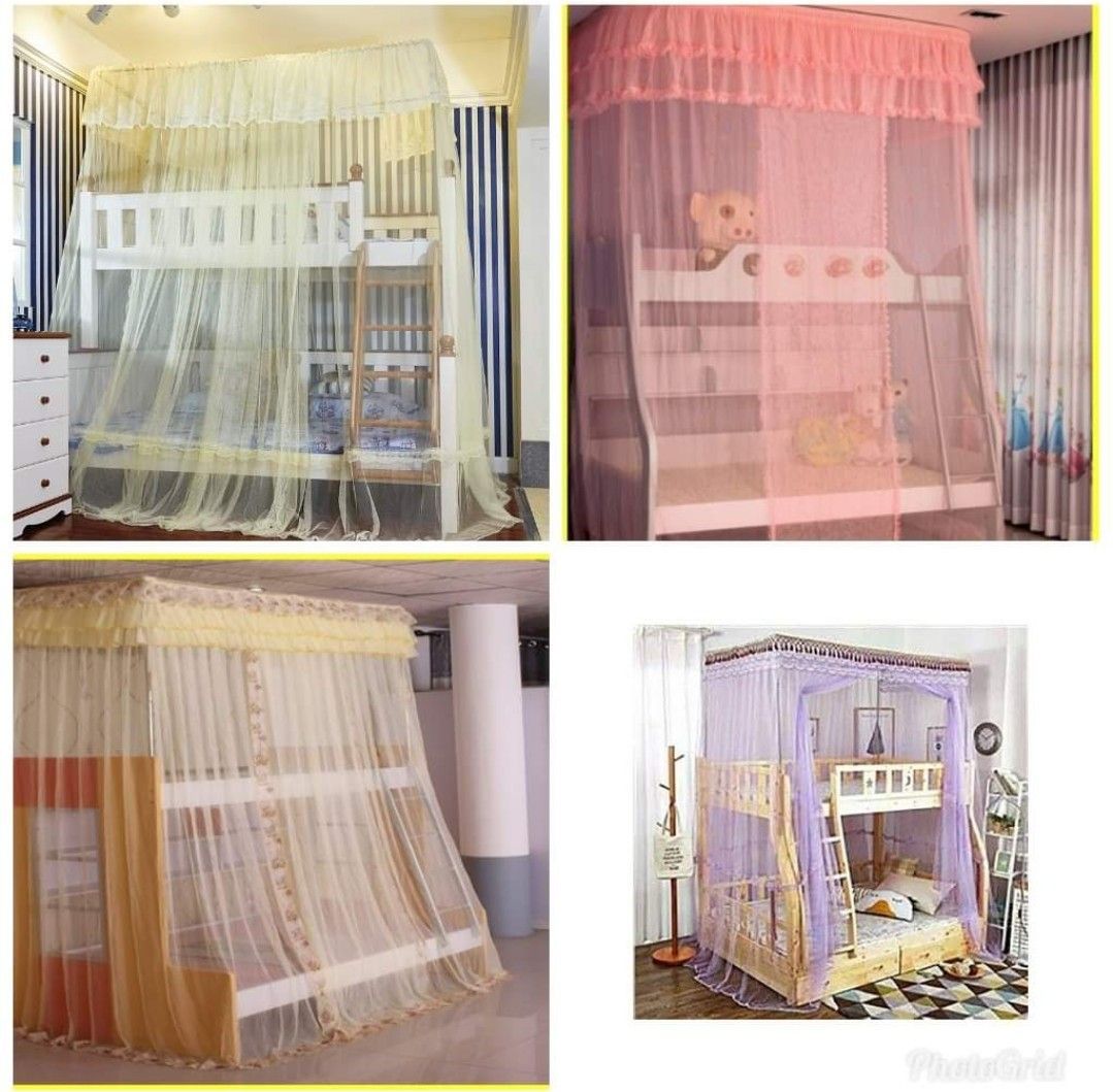 Double Decker Mosquito Nets Flat Top Mosquito Nets Free Size