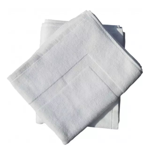 Premium White Door Mats Absorbent Cotton Bathroom Door Mats 1Pc