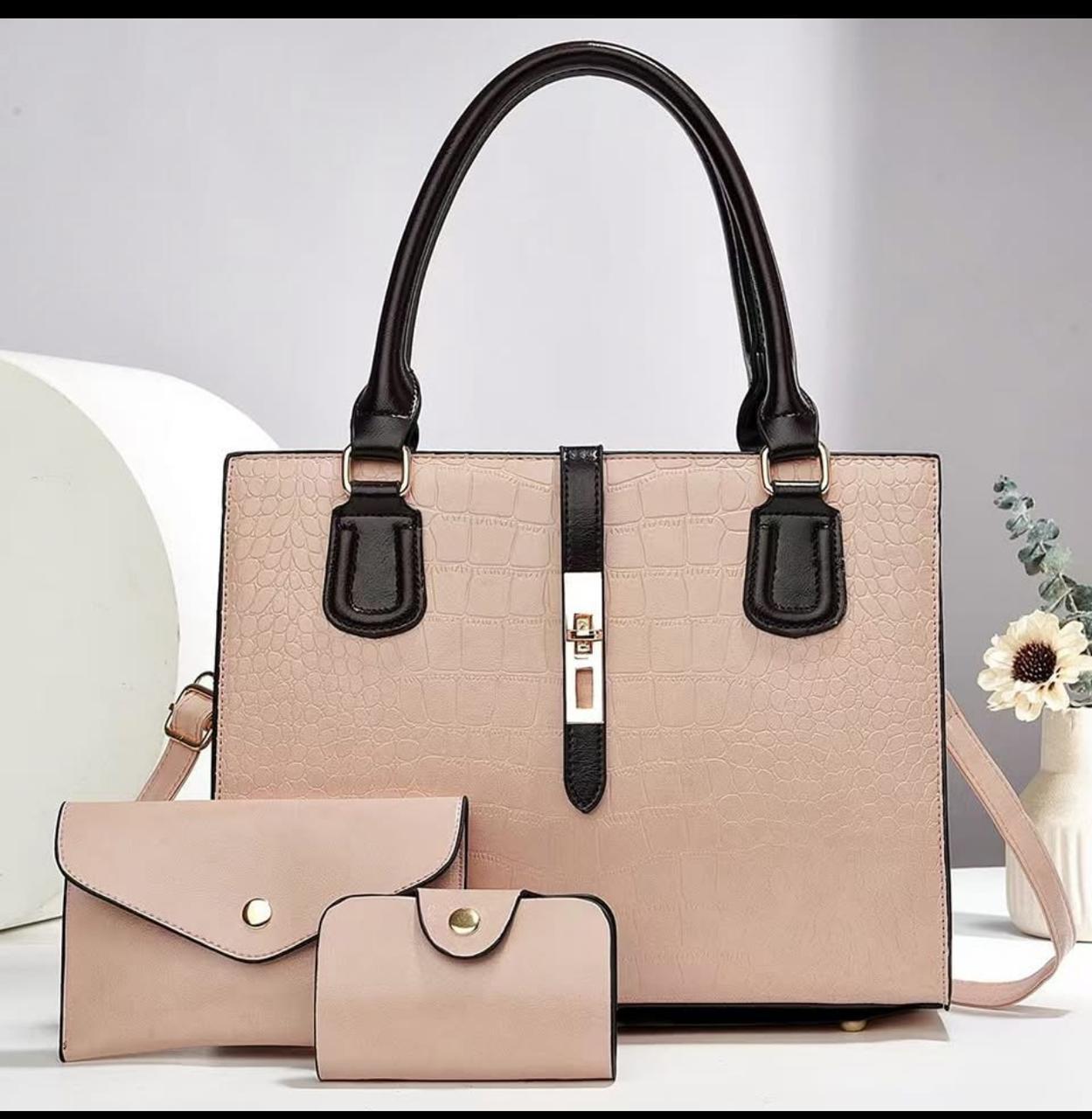 Women Fashion Handbags Official Women Shoulder Bags 3Pcs