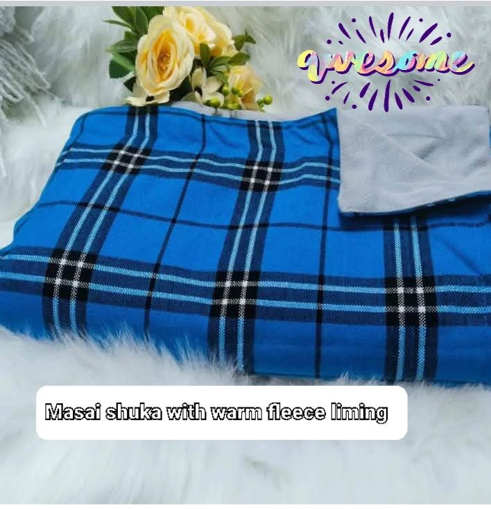 Customized Masai Shuka with Heavy Warm Fleece Lining Premium Masai Blanket 150*200cm