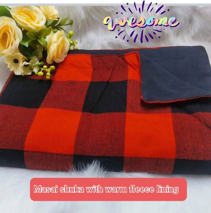 Customized Masai Shuka with Heavy Warm Fleece Lining Premium Masai Blanket 150*200cm