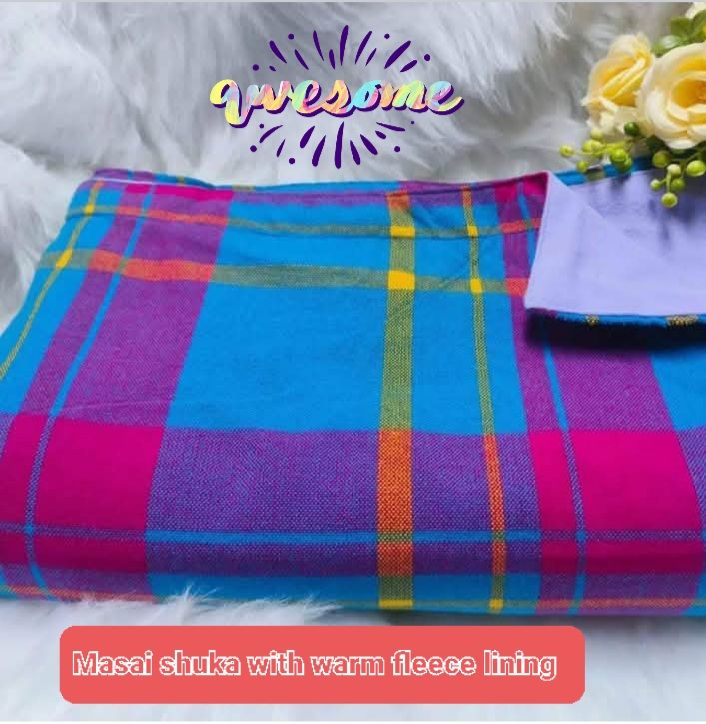 Customized Masai Shuka with Heavy Warm Fleece Lining Premium Masai Blanket 150*200cm