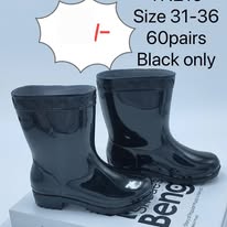 Kids Gumboots Colored PVC Kids Rain Gumboots Sizes 31 to 36