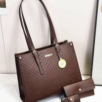 Women Fashion Handbags Elegant Shoulder Bag Set 3Pcs
