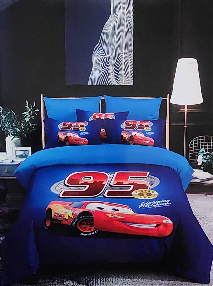 Kids Duvets Set Cartoon Themed Duvets Set 1Duvet 1Bedsheet 1Pillowcases 4*6ft