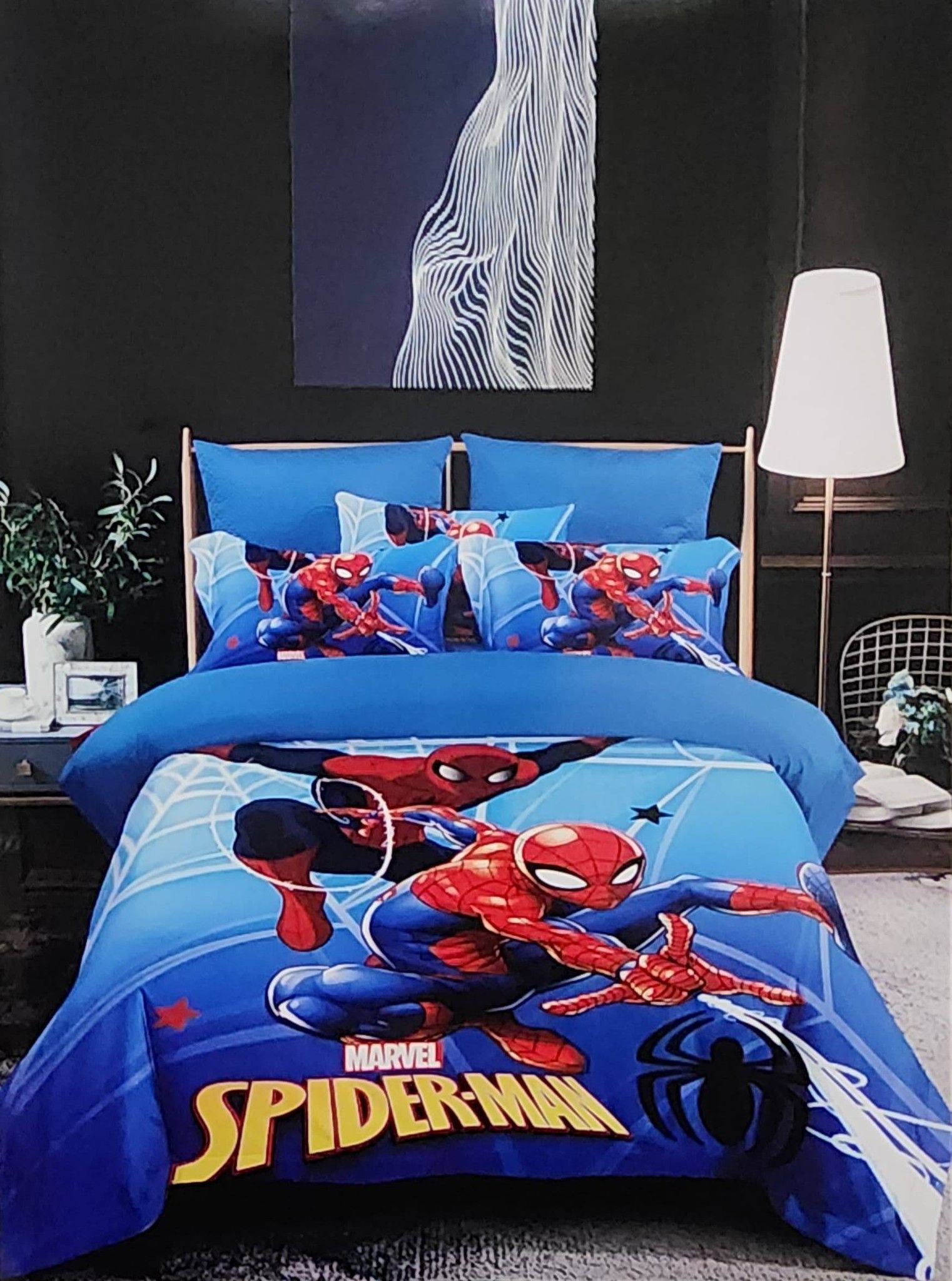 Kids Duvets Set Cartoon Themed Duvets Set 1Duvet 1Bedsheet 1Pillowcases 4*6ft