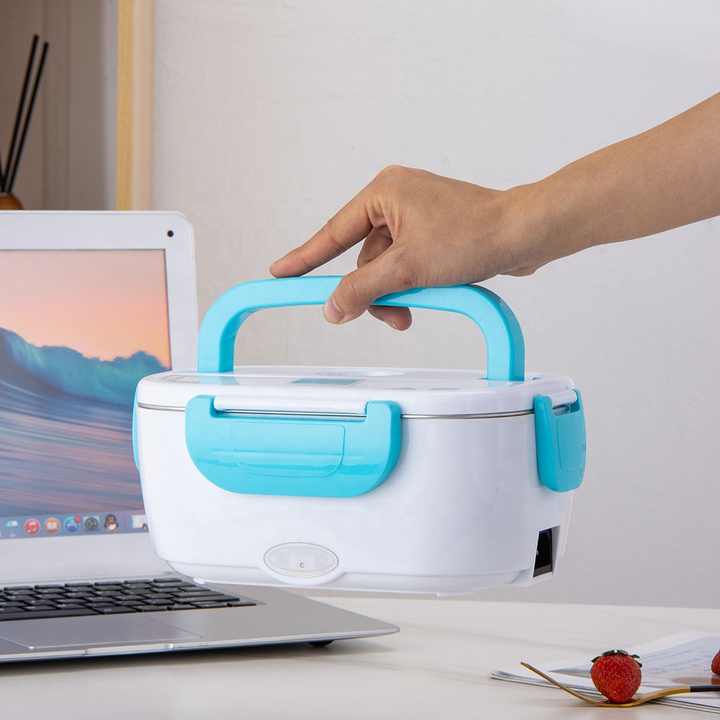 Electric Lunch Box Portable Lunch Dish with Leakproof Lid