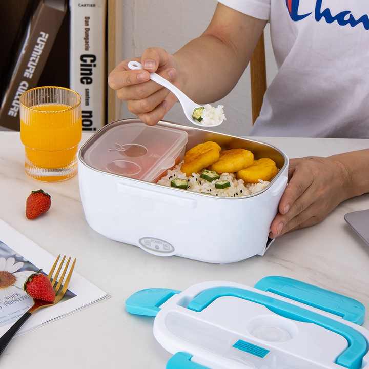 Electric Lunch Box Portable Lunch Dish with Leakproof Lid