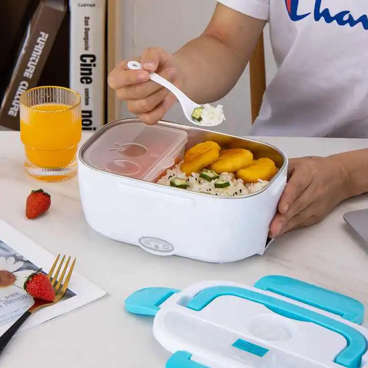 Electric Lunch Box Portable Lunch Dish with Leakproof Lid
