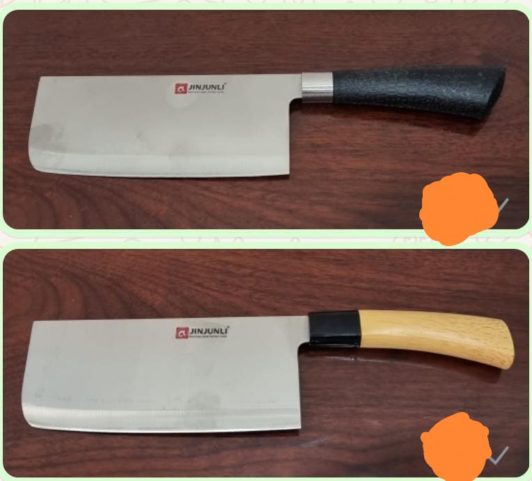 Premium Butcher Cleaver Kitchen Knife For Meat Cutting And Chopping Vegetables, High Carbon Steel 7 Inch Blade With Ergonomic Non Slip Handle