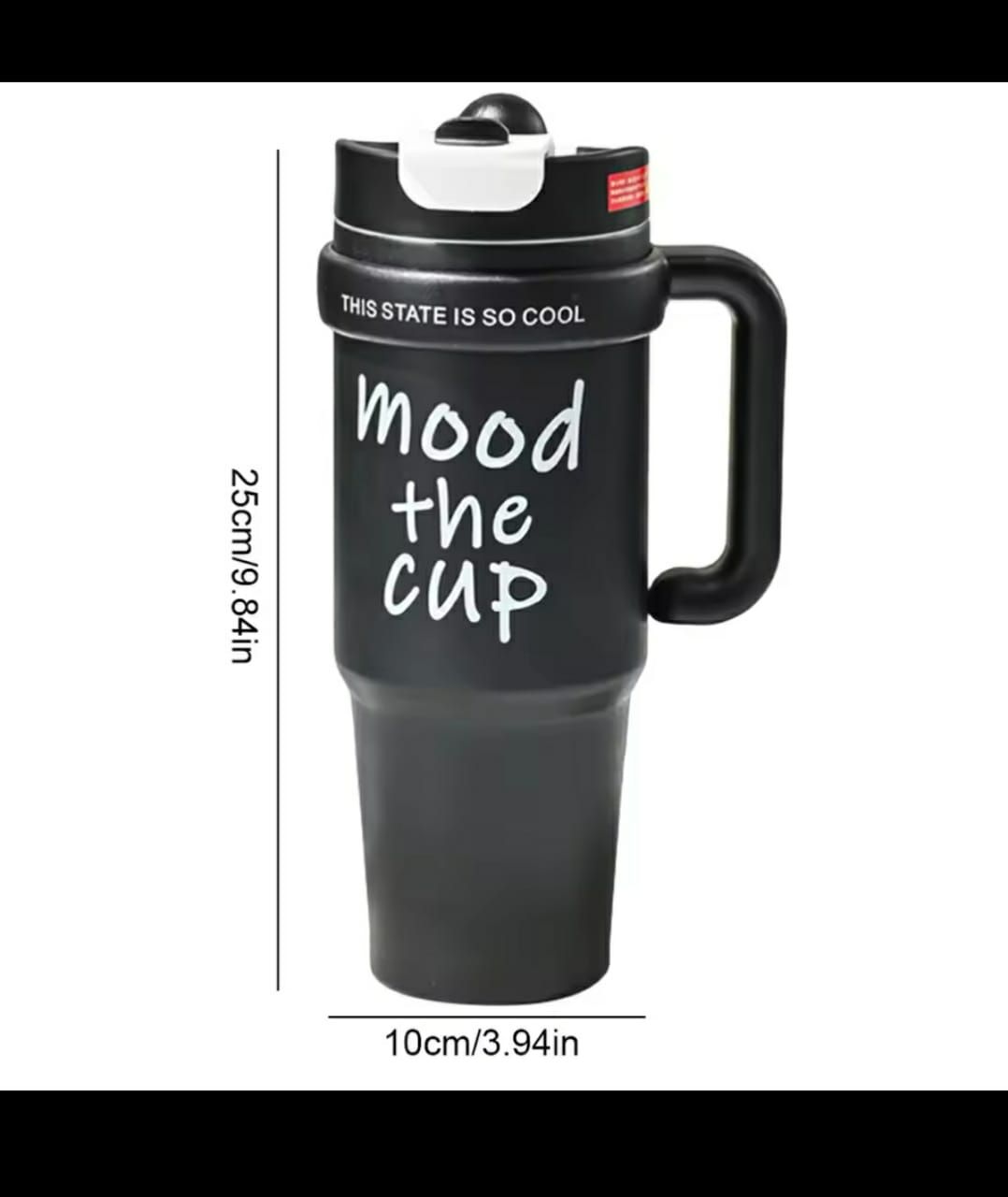 Stanley Mug Insulated Thermo Cup Hot or Cold Water Tea Vacuum Cup Mug with metallic straw 1200ml