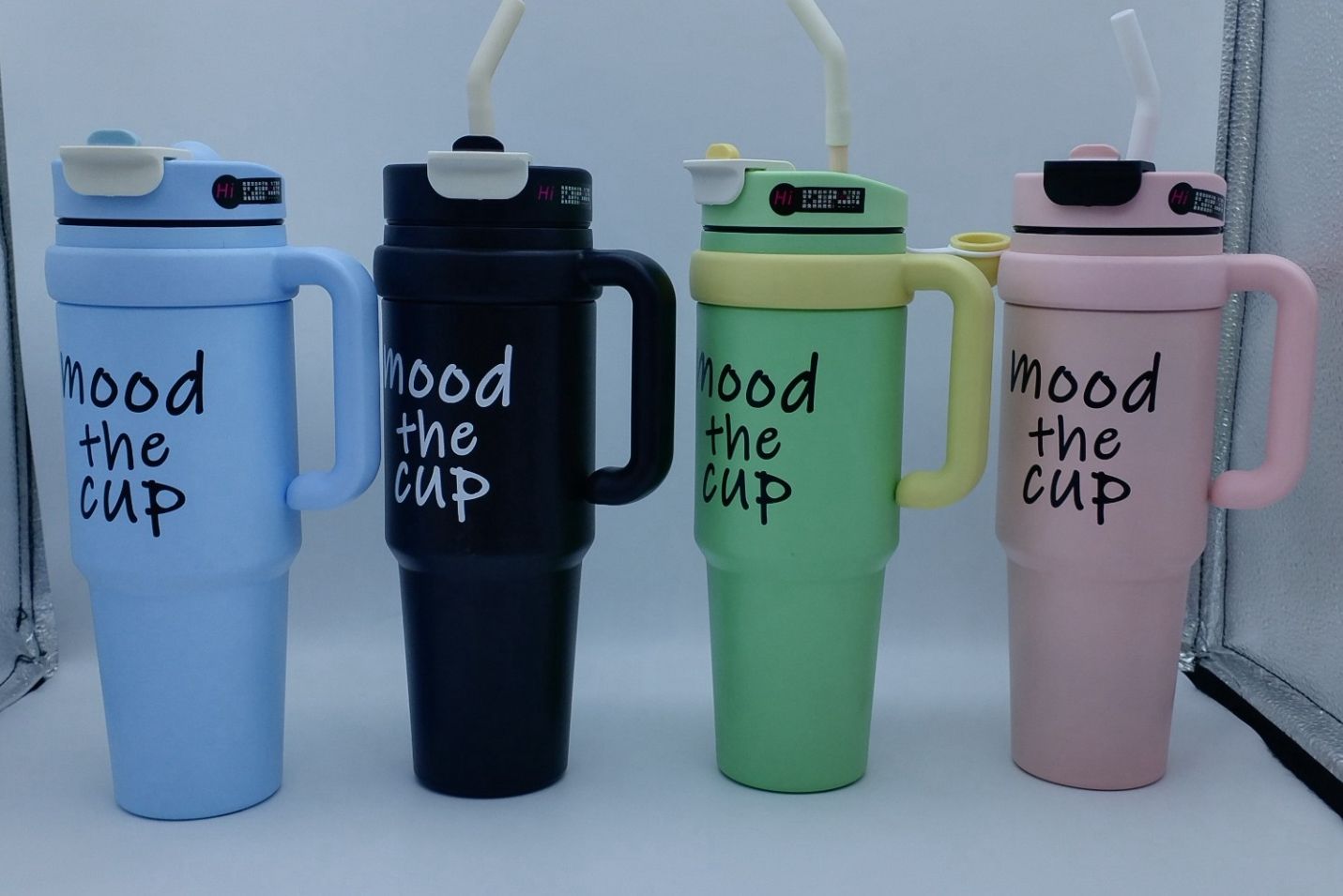 Stanley Mug Insulated Thermo Cup Hot or Cold Water Tea Vacuum Cup Mug with metallic straw 1200ml