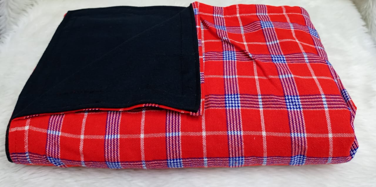 High Quality Customized Masai Shuka Fitted with an Heavy Fleece Lining Masai Blanket 150*200cm