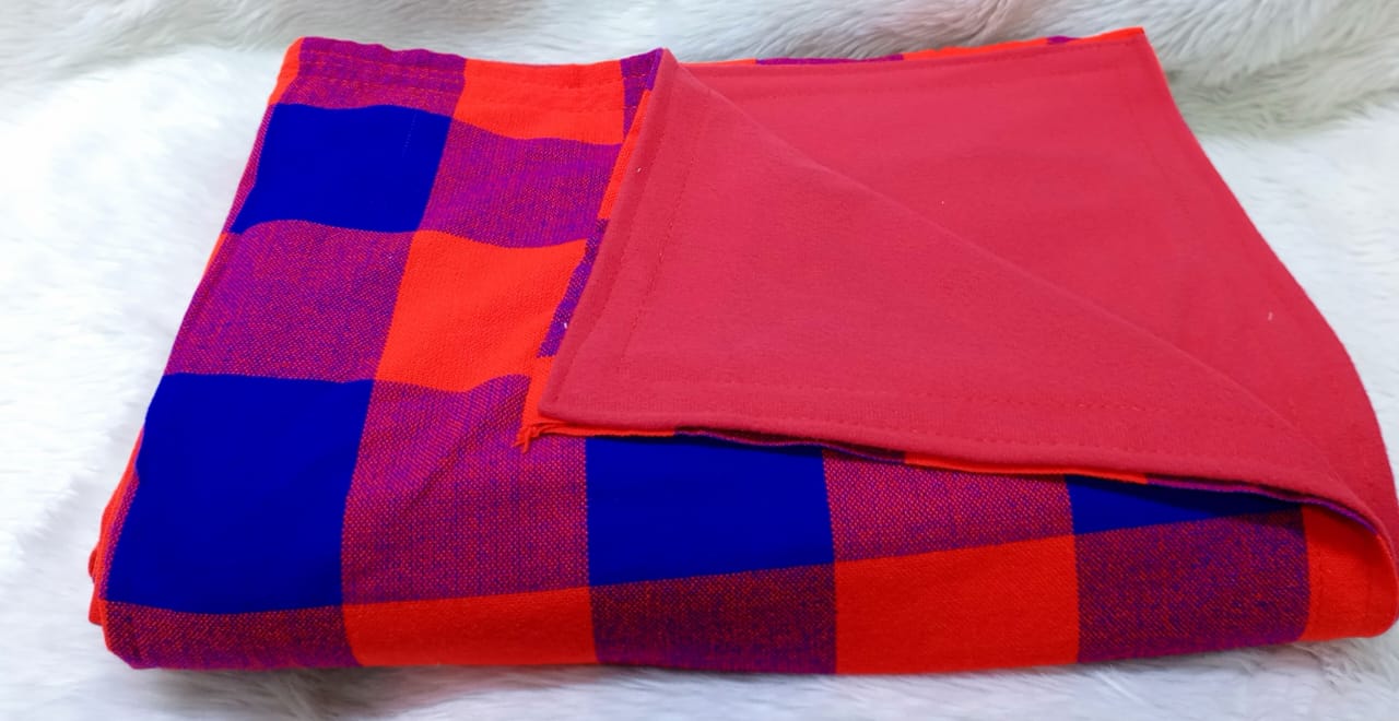 Butterfly Brand 100% African Multi Colored Maasai Shuka Warm Fleece Lining Premium Fleece Masai Shuka