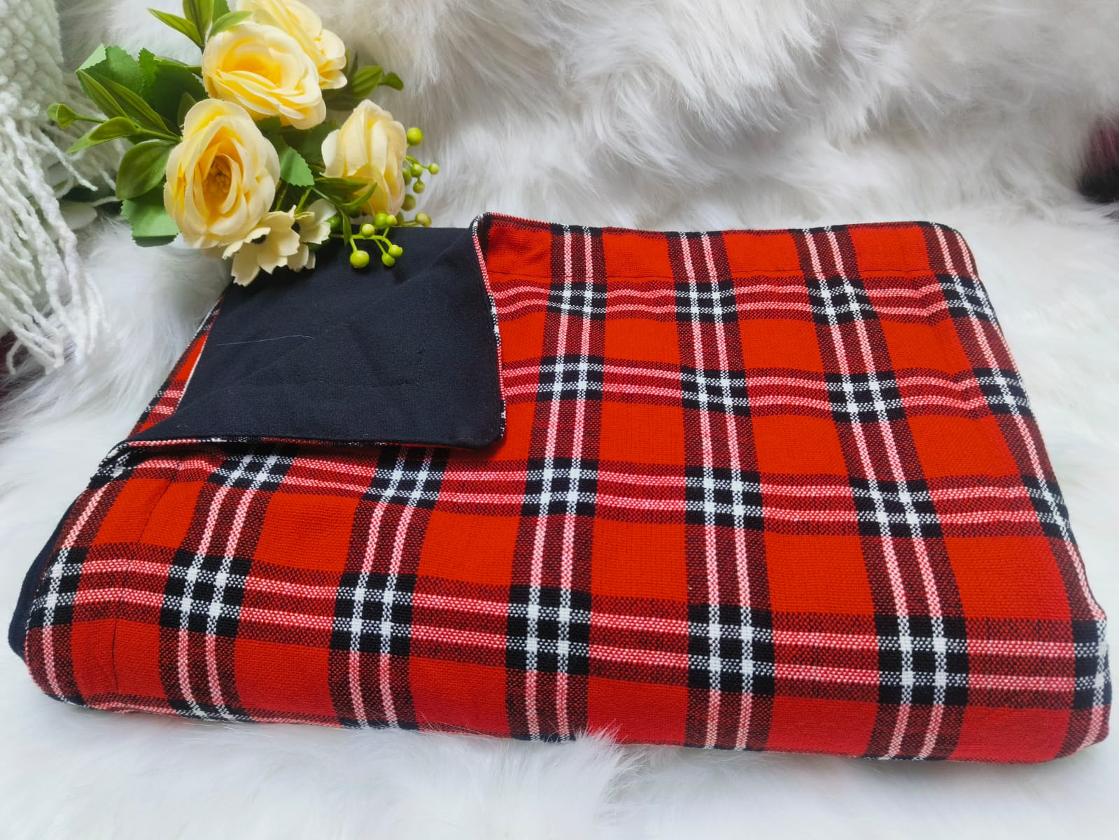 Butterfly Brand 100% African Multi Colored Maasai Shuka Warm Fleece Lining Premium Fleece Masai Shuka
