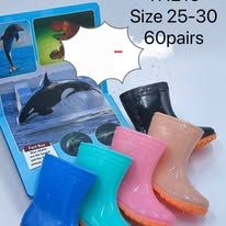 Kids Gumboots Plain Colored Quality Kids Unisex Gumboots Sizes 25 to36