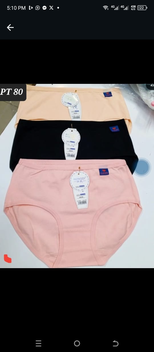 6 PCS Pure Cotton Panties/Ladies Underwear