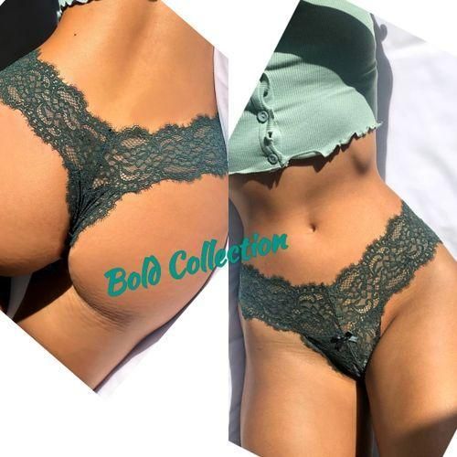 3PCs Soft Eyelash Lace Thong Panties Women Underwear