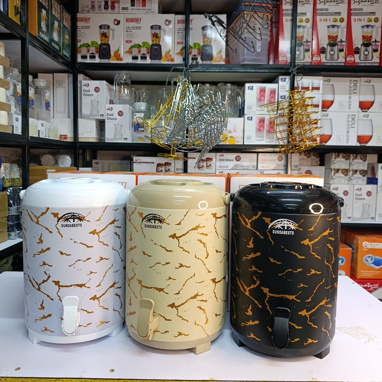 GRAB YOURS TODAY🔥SUNDABESTS  marble hot and cold 9.5litres tea urn🔥Boil up to 120 cups at once making ideal for social events, conferences and large gatherings. Portable Thermo-flask for hot water a