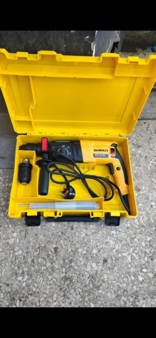 🔥ON STOCK😶‍🌫️Dewalt Rotary Hammer Drill – Heavy-Duty Power Tool For Concrete & Masonry🔥Powerful Motor – High impact energy for efficient drilling and chiseling.

✔ Multi-Mode Operation – Switch be