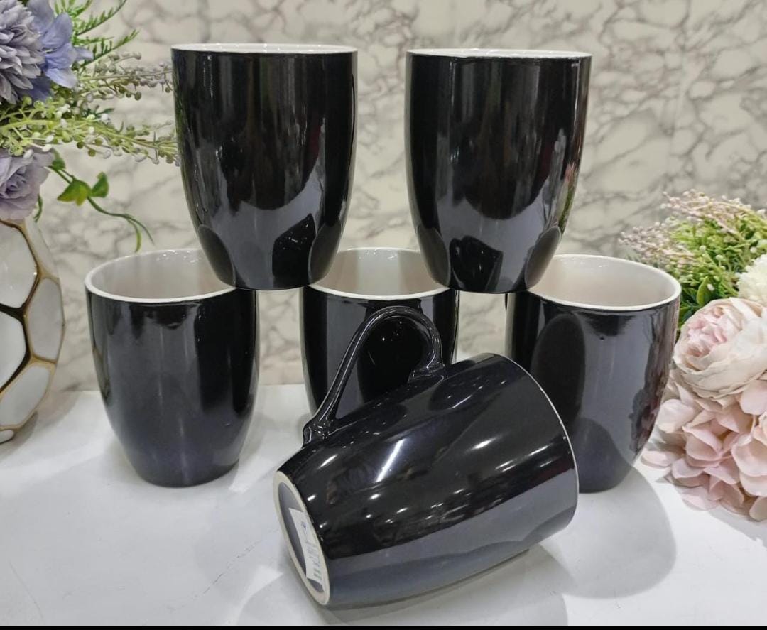 📍TOP-QUALITY 📍Sundabest Mug Ceramic 6PC black tea 6pcs. Madecof high quality Ceramic
Food Safe, Lead Free
Safe and Durable
Microwave safe