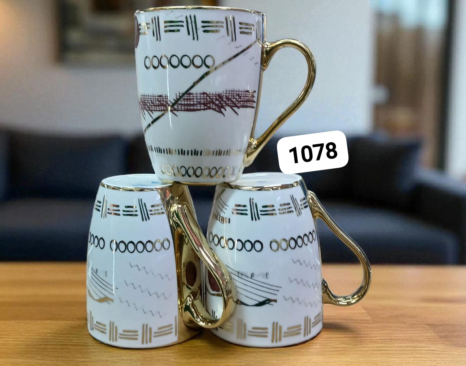 🤪Discover The New Arrivals 🤪Set of 6 Golden Cups Marble Ceramic Coffee Cup.Smooth surface, easy to clean, clean after flushing, thick and durable.
Fired at high temperature, the glaze is firm, smoot