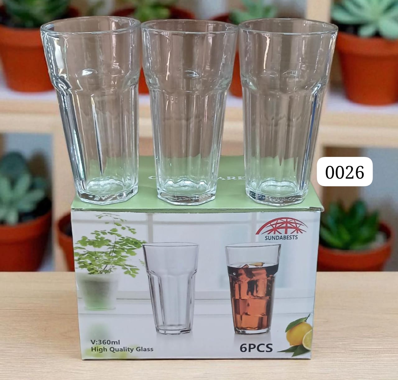 🪻Offer🪻Sundabest Classic Water Glasses 6pcs🥢High Quality
🥢Drinkware type: Wine glass
🥢Material: Glass
🥢Dishwasher safe