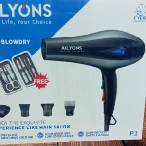 🍇Price Dropped 🍇AILYONS Professional Blow Dry Machine Hair Dryer 2200W – 5 Free Accessories inside.This lightweight yet powerful 2200W dryer eliminates the hassle of heavy handling, making blow dryi