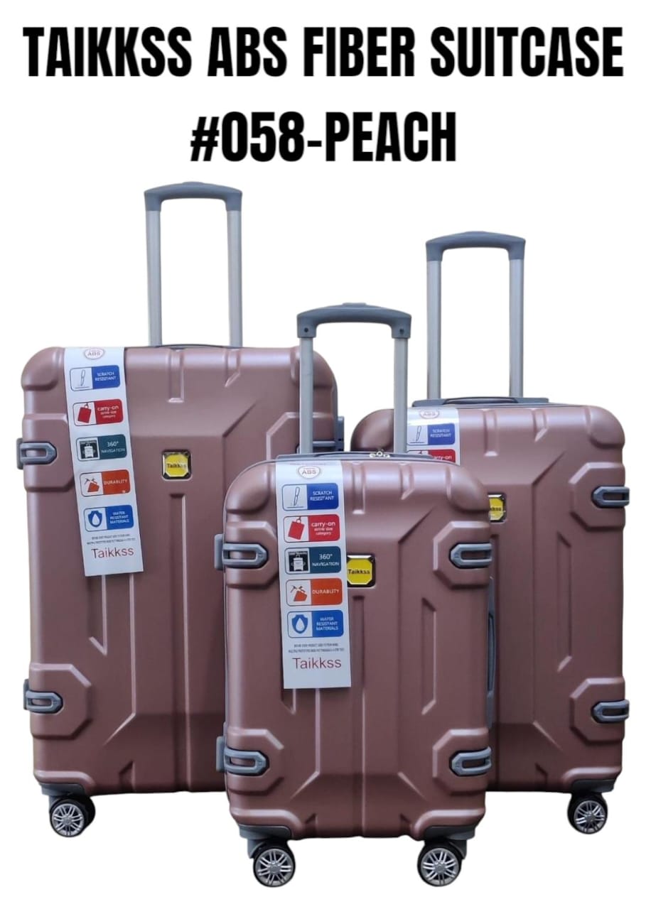 😋ADVENTURE AWAITS😋3 IN 1 TAIKKSS ABS FIBER SUITCASES 058-12 (SIZE 28) - Made of durable PVC material, Lightweight and easy to transport, Large suitcase, medium suitcase, and small carry-on suitcase