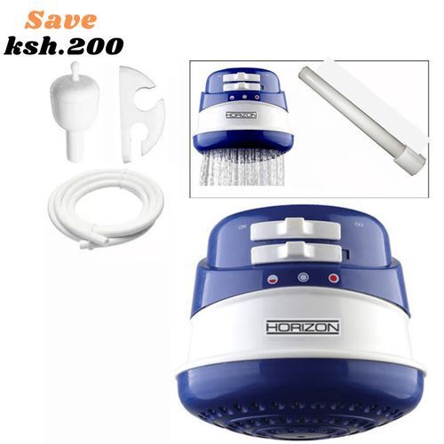 Horizon Electric Instant Hot Water Shower Head Heater (salty Water) // Bathroom Instant Hot Water Shower For Fresh And Salty Water.Save Electricity, Save Water Specially Designed Long Lasting Heating