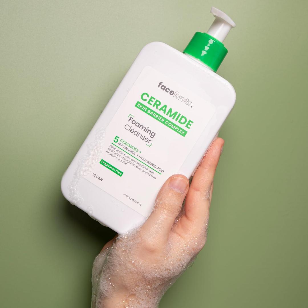 Face Facts Ceramide Foaming Cleanser | Cleanses + Strengthens | 400ml