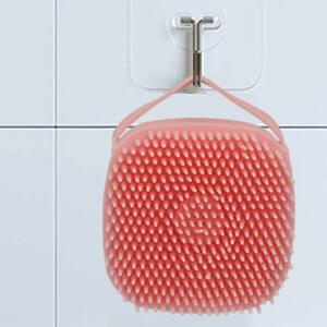 Scrubber for Bath, Pet Grooming Bath Massage Brush with Soap Dispenser for Shower, Silicone Exfoliating Brushes, Soft Body Exfoliator, Bath Loofah for Babies, Kids, Women, Men and Pets