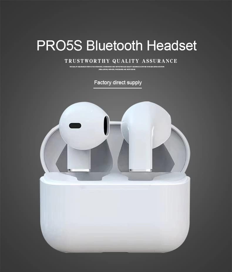 Oraimo Pro 5s Mini Powerful Bluetooth Wireless Earpods, Smart Touch Control, Premium Deep Bass for Music, Noise Cancellation, Transparency, Waterproof, Compatible with All Devices.