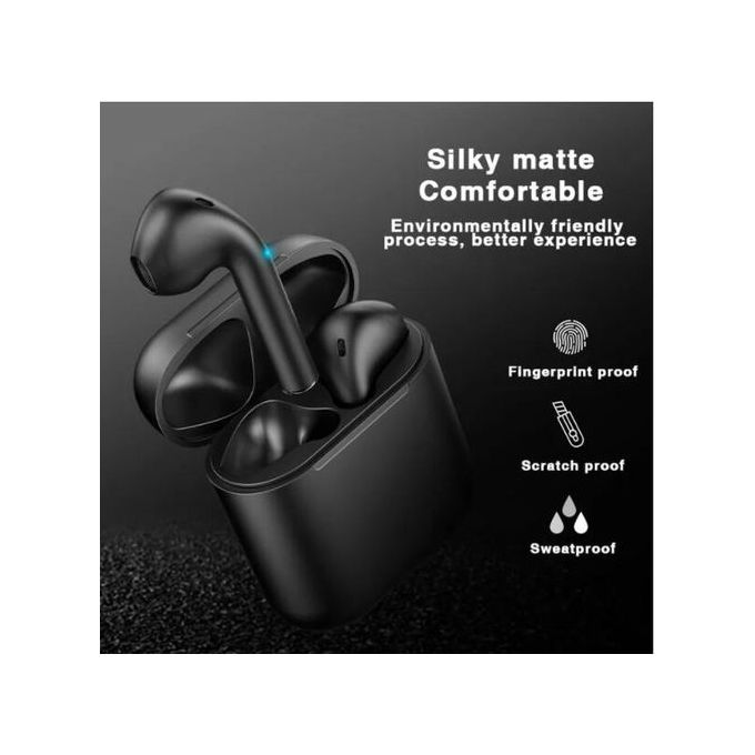 Bluetooth Earphone i12 5.0 Wireless Bluetooth Earphones Headset Airpods Earpod Pod Wireless Earphones HiFi Stereo Headphones For IOS Android Sports Running Headset Gaming Bluetooth Earbuds Waterpoof
