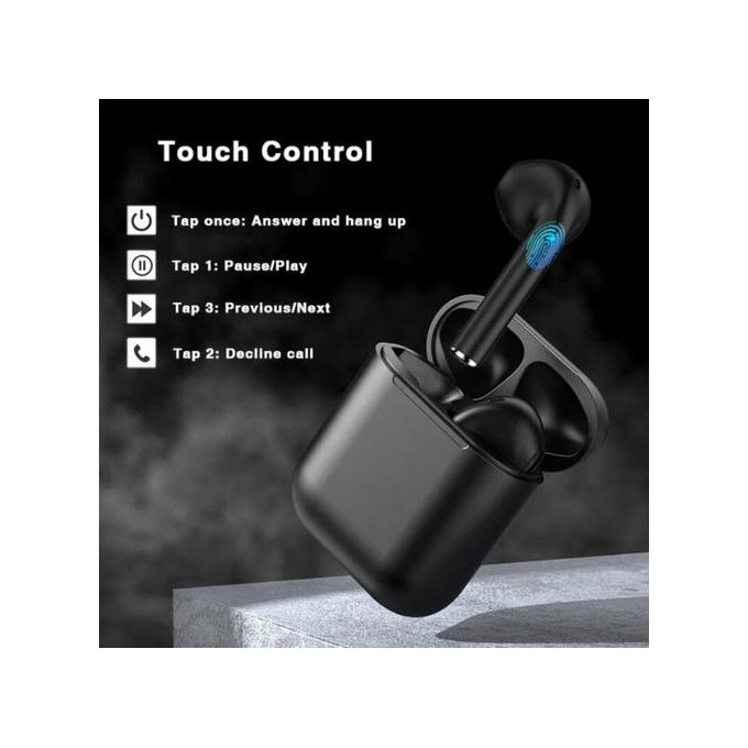 Bluetooth Earphone i12 5.0 Wireless Bluetooth Earphones Headset Airpods Earpod Pod Wireless Earphones HiFi Stereo Headphones For IOS Android Sports Running Headset Gaming Bluetooth Earbuds Waterpoof