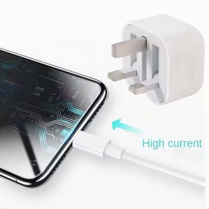 Apple  25W Original Fast Charger adapter For iPhone 11/12/13/ 14/14Pro/14 Max/ 14 Pro Max 15/15 Pro/ 15 Pro Max/ 16 Pro Max with USB-C to Lightning Cable