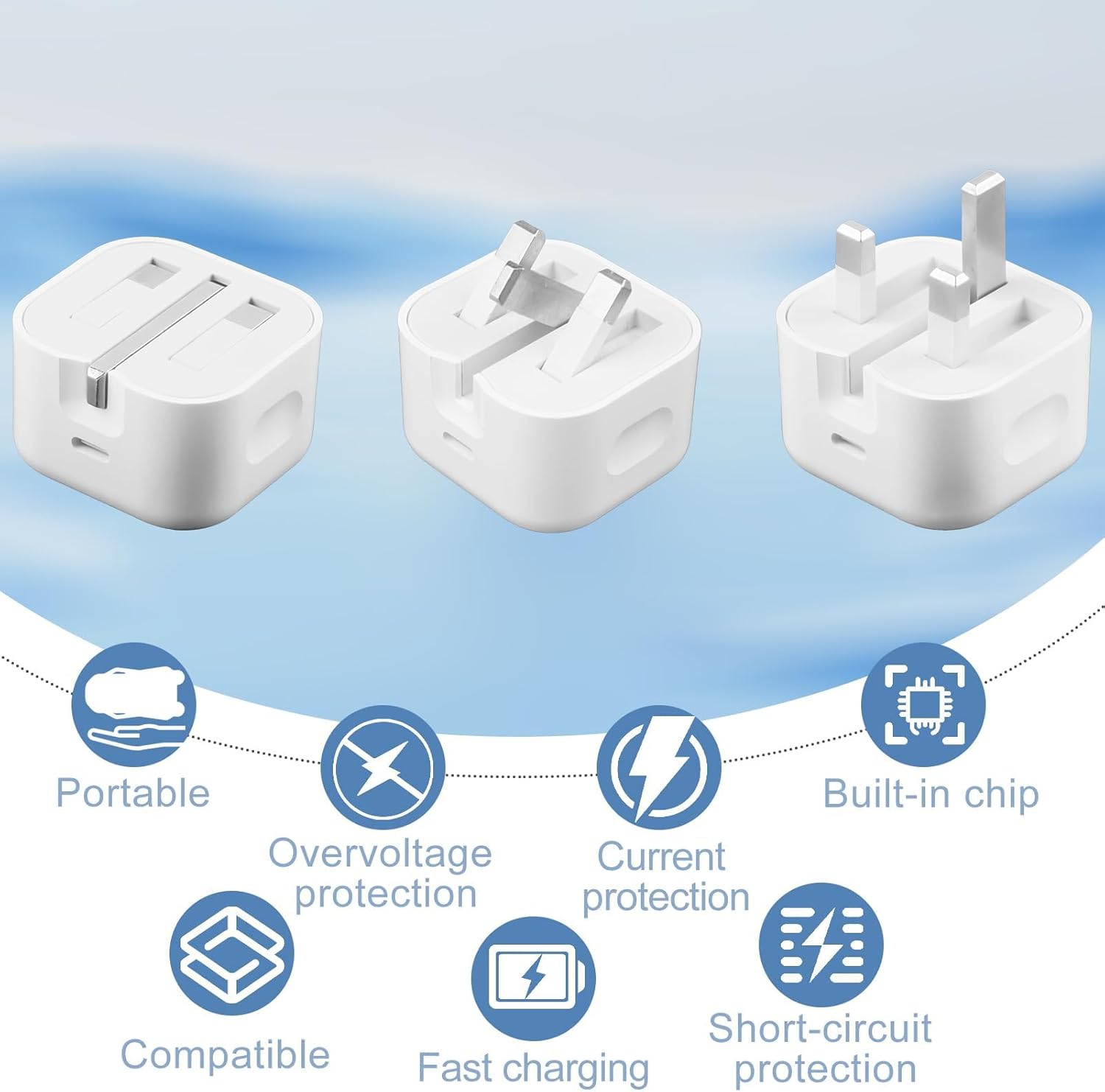 Apple  25W Original Fast Charger adapter For iPhone 11/12/13/ 14/14Pro/14 Max/ 14 Pro Max 15/15 Pro/ 15 Pro Max/ 16 Pro Max with USB-C to Lightning Cable