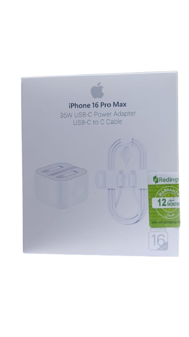 Apple 35W Original Fast Charger Adapter For iPhone 11/12/13/ 14/14Pro/14 Max/ 14 Pro Max with USB-C to Lightning Cable