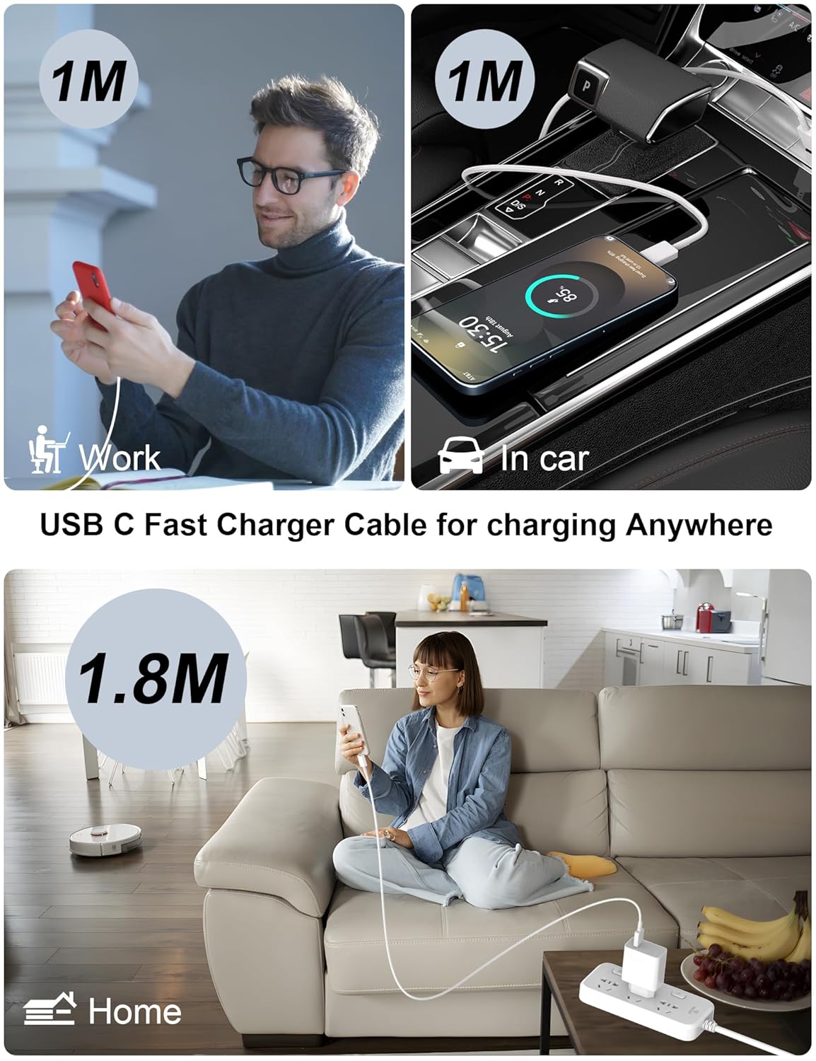 Samsung Type-c To Type-c Cable For Macbook, Macbook Air Or Macbook PRO, Android Phones, Smart devices