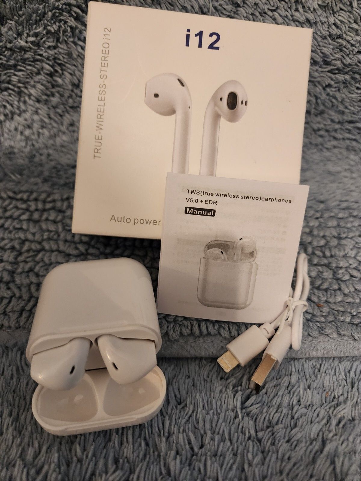 Air Pro i12 MAX TWS Macaron  EarPods Earphone Wireless Bluetooth Earphone Bluetooth V5.0 Touch Control for Headset Touch Control Charging Case Included Compatible with Apple & Android