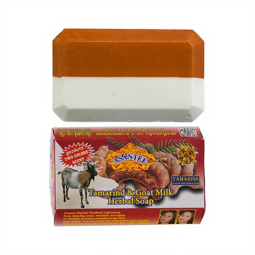 Original Asantee Tamarind & Goat Milk Herbal Soap - Natural Skin Care Soap for Nourishing & Moisturizing, Ideal for All Skin Types/Asante soap