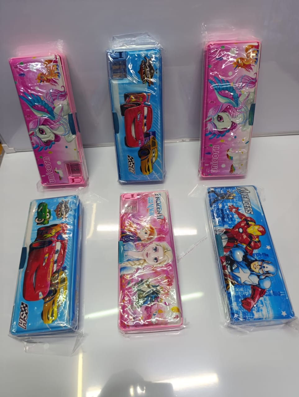 Silicone fancy pouches /pencil cases (comes with sharpener)