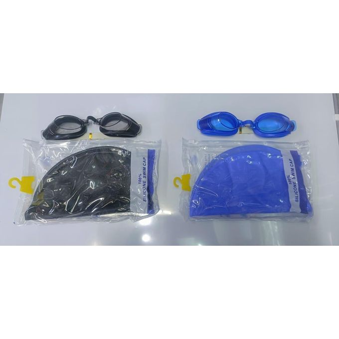 Two In 1 Silicon Swimming Cape And Anti Fog Swimming Glasses.