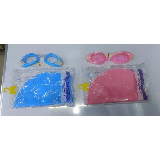 Two In 1 Silicon Swimming Cape And Anti Fog Swimming Glasses.